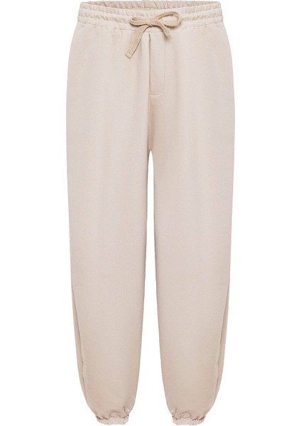 Basıc Paça Lastikli Oversize Eşofman Alt Taş fiyatları