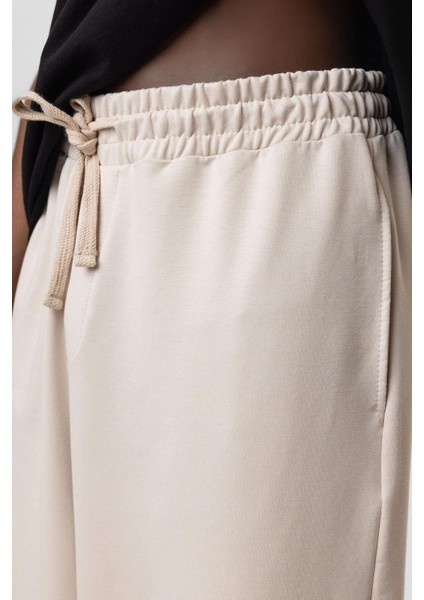 Basıc Paça Lastikli Oversize Eşofman Alt Taş fırsatları