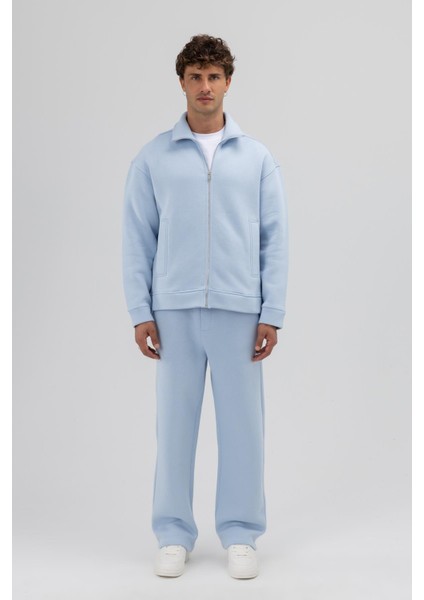 Basic Baggy Eşofman Alt Bebe Mavi