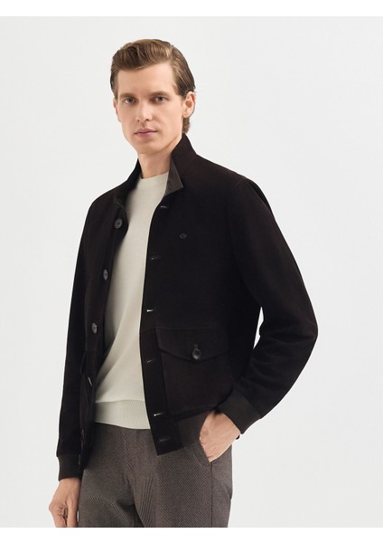 Erkek Deri Mont-Kahve