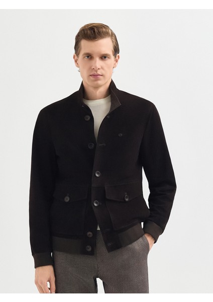 Erkek Deri Mont-Kahve modelleri