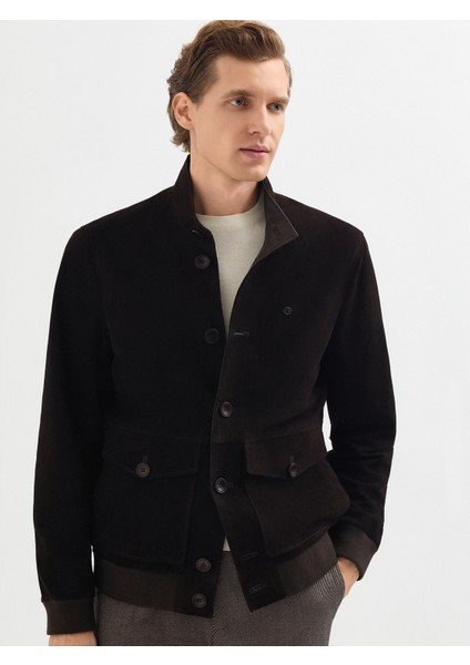 Erkek Deri Mont-Kahve fırsatları