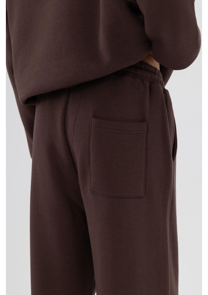 Basic Baggy Eşofman Alt Kahve fırsatları