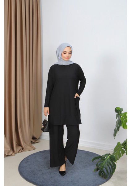 Yanları Cepli Sandy Pantolonlu Takım fırsatları