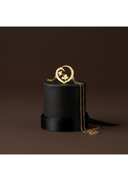 14 Ayar Altın Kolye Ucu kalp GM788 1 gr modelleri