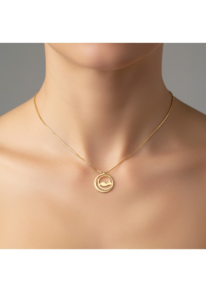 14 Ayar Altın Kolye Ucu bulut GM569 1 gr