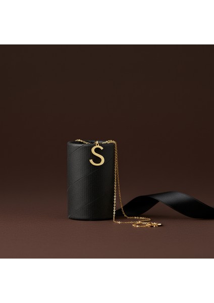 14 ayar altın kolye "S"harfi GM658 1 gr modelleri