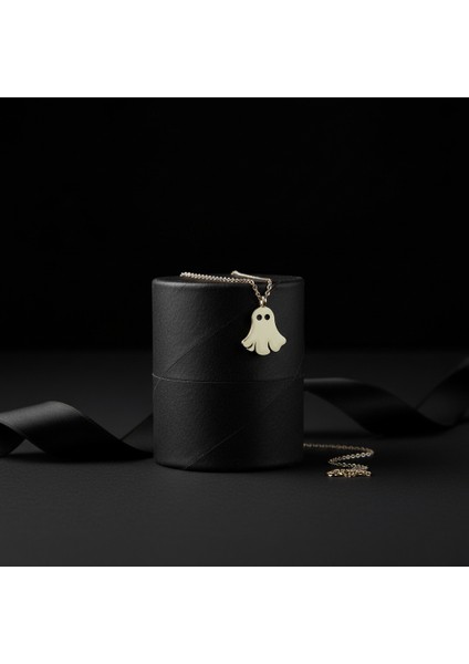 14 Ayar Altın Kolye Ucu hayalet GM504 1 gr modelleri