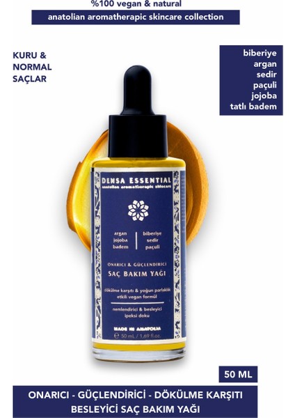 Dökülme Karşıtı - Onarıcı - Güçlendirici Saç Bakım Yağı 50 ml