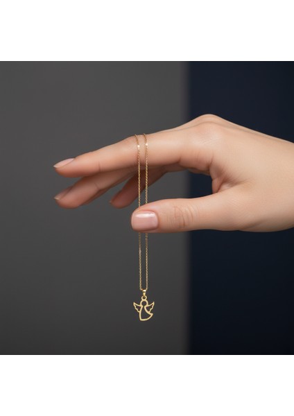 14 Ayar Altın Kolye Ucu melek GM436 1 gr fiyatları