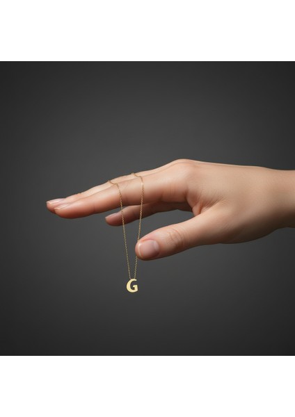 14 ayar altın kolye "G"harfi GM609 1 gr fiyatları