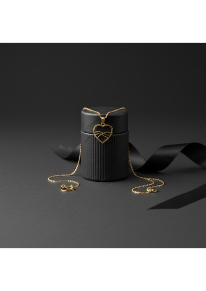 Tabitela 8 Ayar Altın Kolye Ucu Kalp GM952 1 gr modelleri