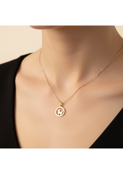 14 ayar altın kolye köpek GM478 1 gr