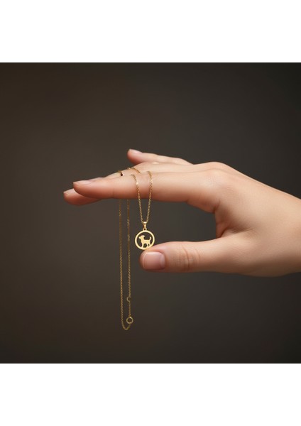 14 ayar altın kolye köpek GM478 1 gr fiyatları