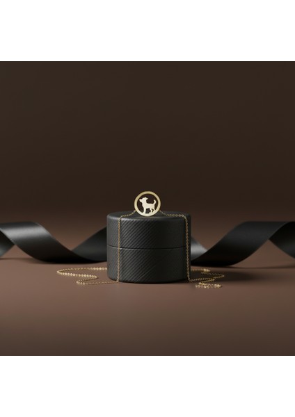 14 ayar altın kolye köpek GM478 1 gr modelleri