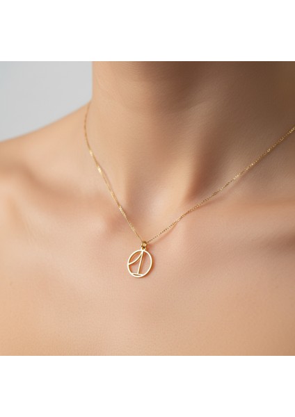 14 Ayar Altın Kolye Ucu kapı GM802 1 gr