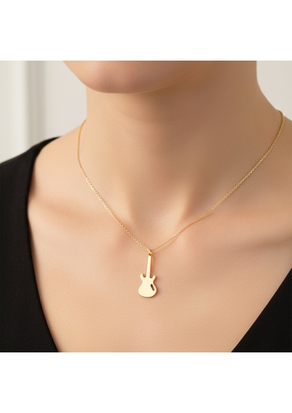 Tabitela 8 Ayar Altın Kolye Ucu Gitar GM169 1 gr