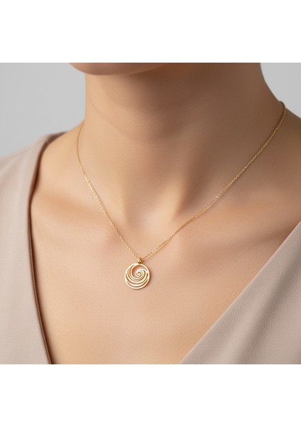 14 ayar altın kolye deniz GM512 1 gr