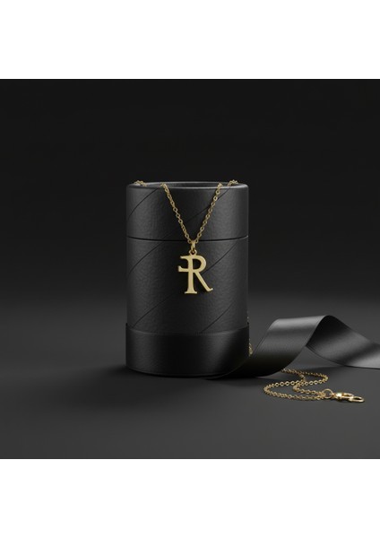 14 Ayar Altın Kolye Ucu "R"harfi GM727 1 gr modelleri