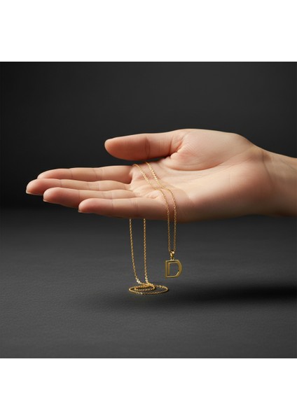 14 Ayar Altın Kolye Ucu "D"harfi GM626 1 gr fiyatları
