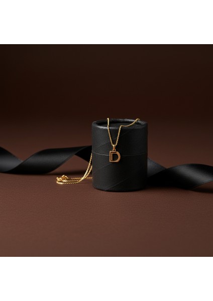 14 Ayar Altın Kolye Ucu "D"harfi GM626 1 gr modelleri