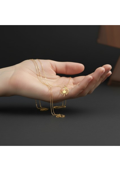 14 Ayar Altın Kolye Ucu güneş GM430 1 gr fiyatları