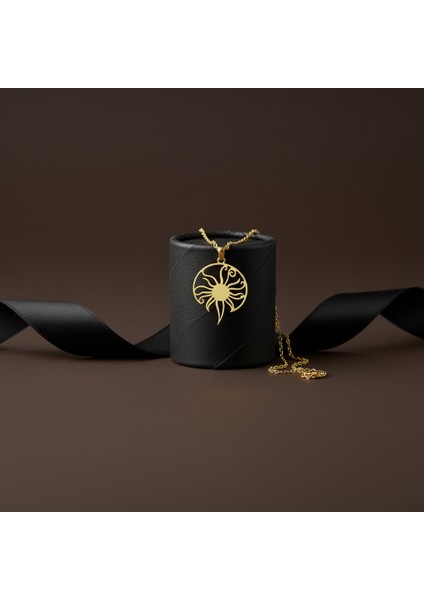 14 Ayar Altın Kolye Ucu güneş GM430 1 gr modelleri