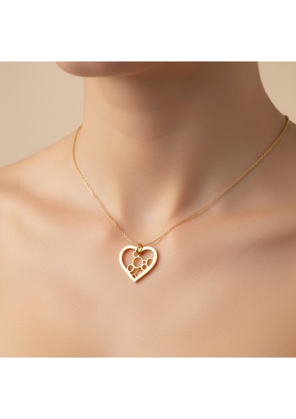 Tabitela 14 Ayar Altın Kolye Ucu Kalp GM958 1 gr