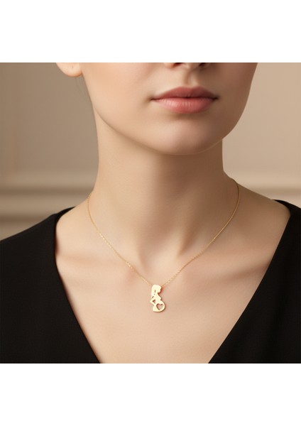 Tabitela 8 Ayar Altın Kolye Ucu Anne GM345 0.5 gr