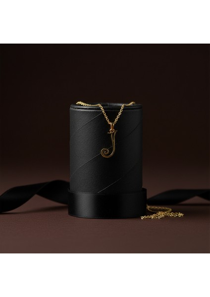 14 Ayar Altın Kolye Ucu "J"harfi GM647 1 gr modelleri