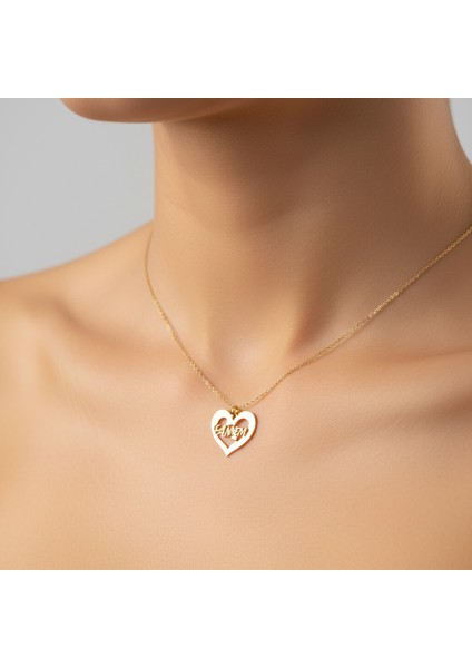 14 ayar altın kolye anne GM507 1 gr