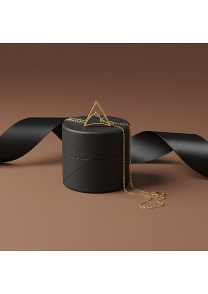 Tabitela 8 Ayar Altın Kolye Ucu Dağ GM331 1 gr modelleri