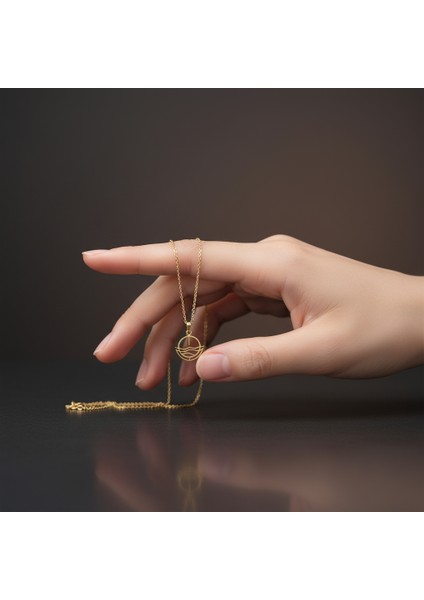 14 Ayar Altın Kolye Ucu güneş GM427 1 gr fiyatları