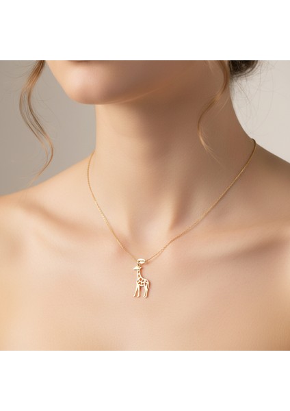 14 Ayar Altın Kolye Ucu Zürafa GM2322 1 gr