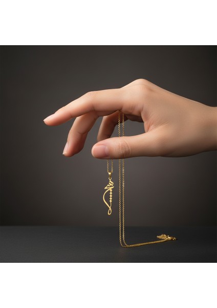 14 Ayar Altın Kolye Ucu kelime GM379 1 gr fiyatları