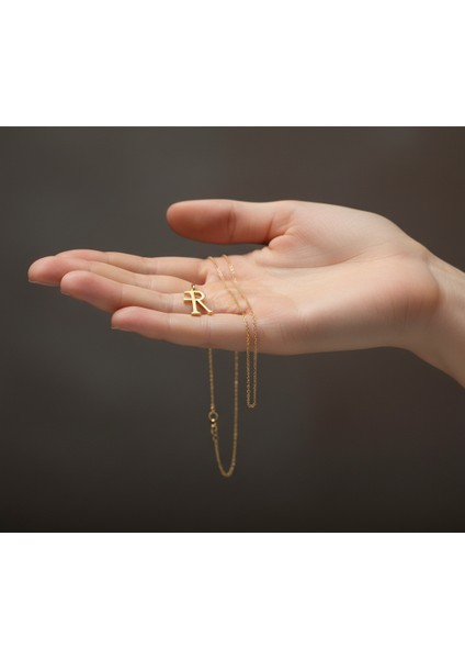 14 Ayar Altın Kolye Ucu "R"harfi GM648 1 gr fiyatları