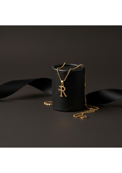 14 Ayar Altın Kolye Ucu "R"harfi GM648 1 gr modelleri