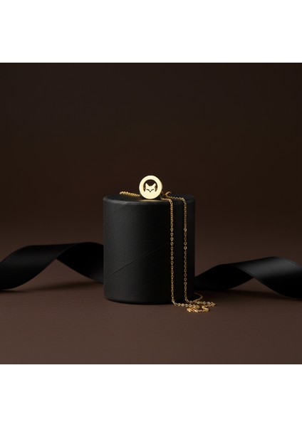 14 ayar altın kolye kedi GM579 1 gr modelleri