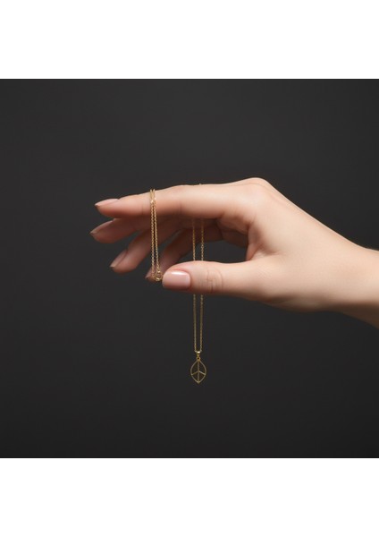 Tabitela 8 Ayar Altın Kolye Ucu Yaprak GM32 0.5 gr fiyatları