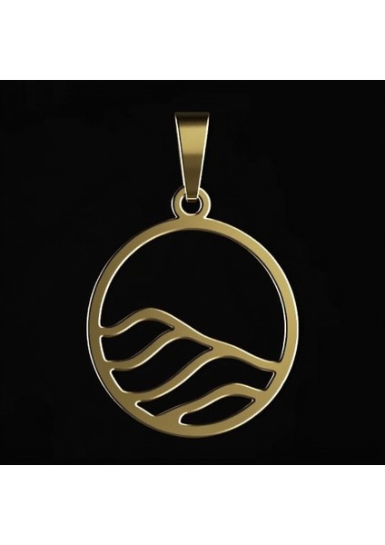 14 Ayar Altın Kolye Ucu Su GM2086 0.5 gr fırsatları