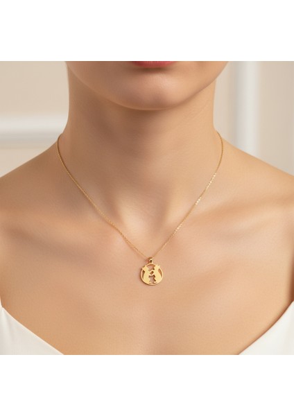 14 Ayar Altın Kolye Ucu kedi GM597 1 gr