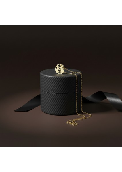 14 Ayar Altın Kolye Ucu kedi GM597 1 gr modelleri