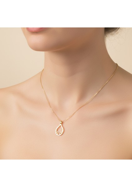 14 ayar altın kolye kapı GM797 1 gr