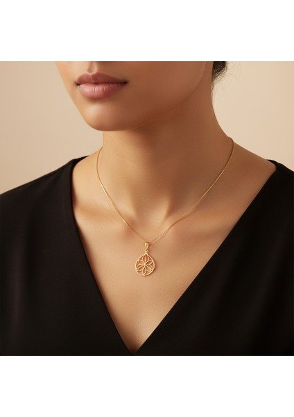 14 Ayar Altın Kolye Ucu Mandela GM1813 1 gr