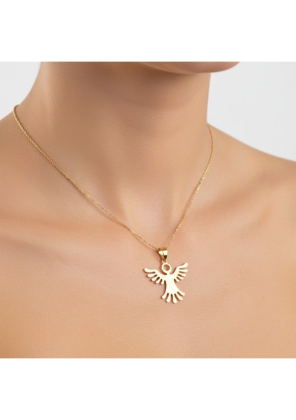 14 Ayar Altın Kolye Ucu Melek Kanatları GM1570 1 gr