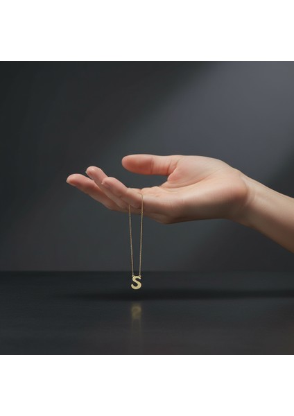 14 ayar altın kolye "S"harfi GM650 1 gr fiyatları