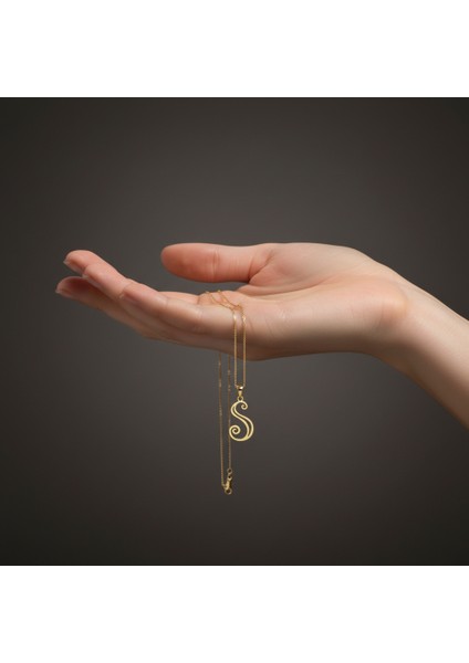 Tabitela 8 Ayar Altın Kolye Ucu "s"harfi GM654 0.5 gr fiyatları