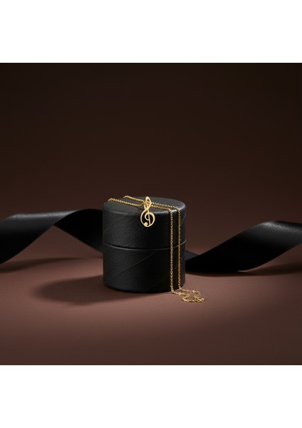 14 ayar altın kolye nota GM14 1 gr modelleri