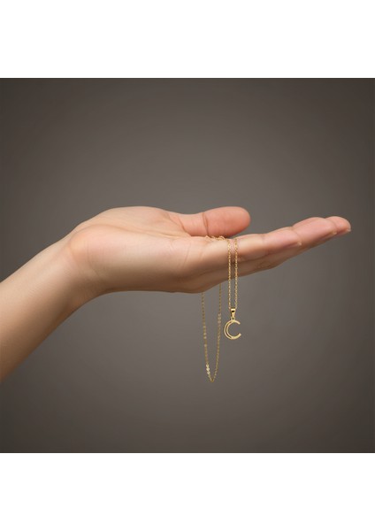 14 Ayar Altın Kolye Ucu "C"harfi GM660 1 gr fiyatları