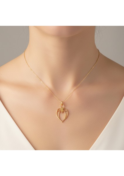 14 Ayar Altın Kolye Ucu örümcek GM132 1 gr